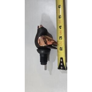 ChirpyTop Wine Pourer in a Black and Rose / Copper Finish